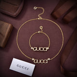 18K GG Embellished Script Letter Earrings