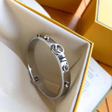 18K F Is Crystals Bracelet