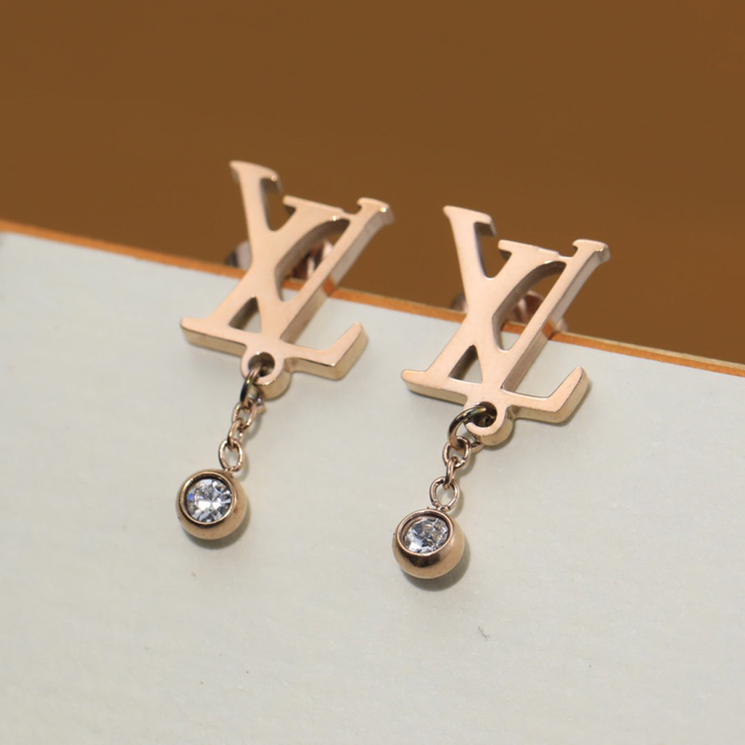 18K Louis Diamond Earrings