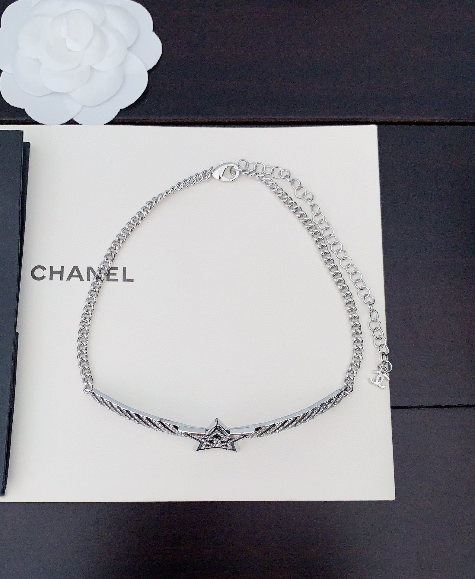 18K CC Star Diamonds Necklace
