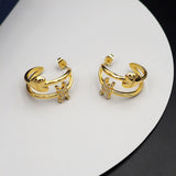 18K CE Triomphe Heart Earrings