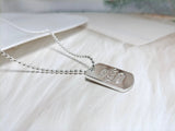 18K T 1837 Tag Pendant Necklace