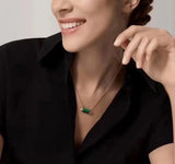 18K Les Berlingots De Malachite Necklace