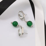 18K CC Emerald Small Drop Earrings