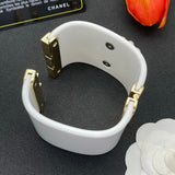 18K CC Pearl & Diamond White Cuff Bracelet
