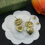 18K GG Yellow Crystal Earrings