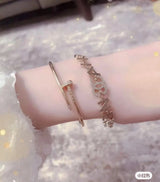 18K CC Script Chain Bracelet
