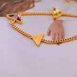18K Pra Eternal Gold Semi-Precious Stones Necklace
