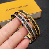 18K Louis Vintage  Leather Bracelet
