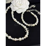 18K CC 26C Choker Pearl Necklace