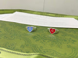 GG Interlocking G Red Enamel Heart Ring