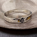 18K Louis Leather Lock Bracelet