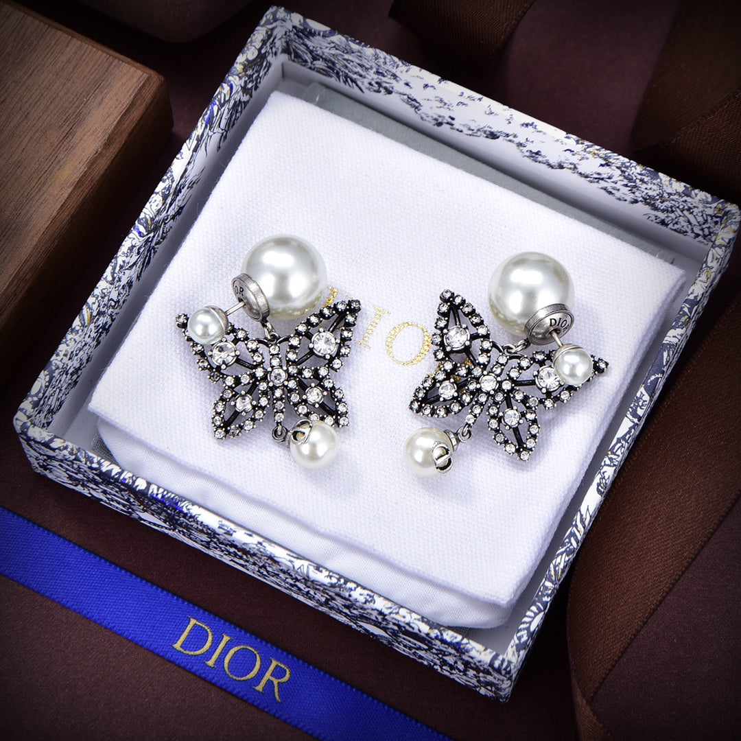 18K CD Tribales Butterfly Earrings
