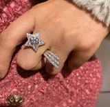 18K CC Comete Diamonds Ring
