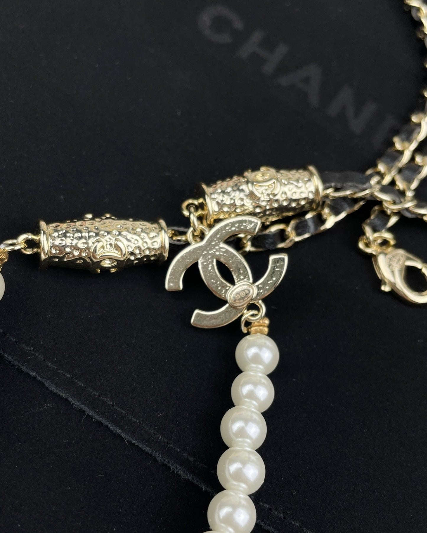 18K CC Crystals Choker Necklace