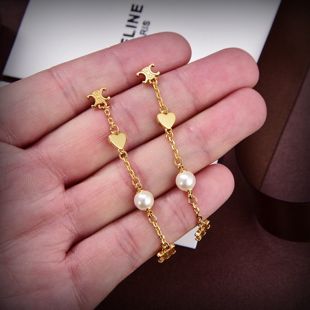 18K CE Coeur Earrings