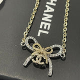 18K CC Bow Tie Chain Bracelet
